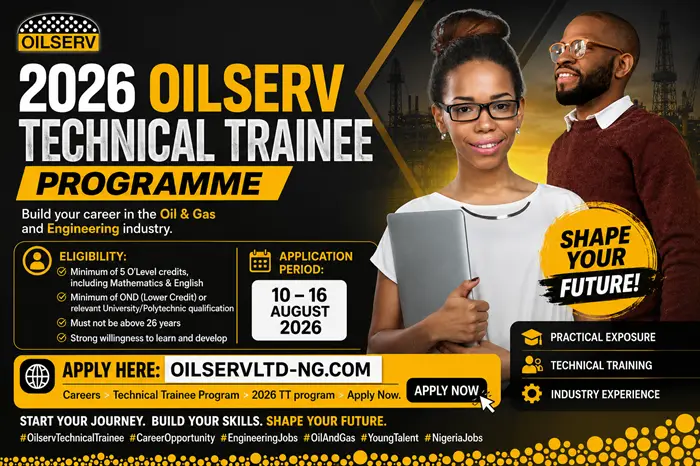 Fresh Graduate Eyeing Oil & Gas? Look at Oilserv's 2026 Technical Trainee Programme