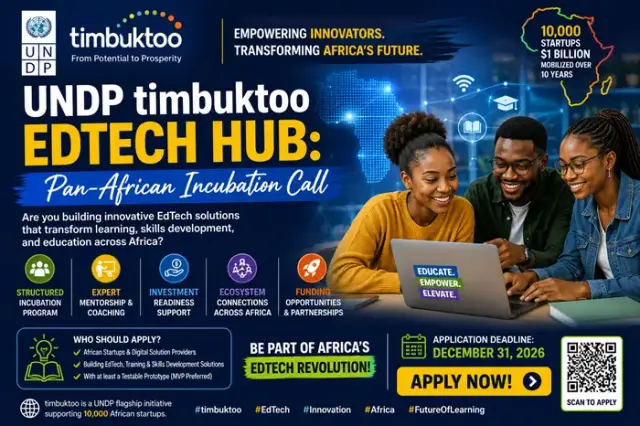 UNDP timbuktoo EdTech Hub: Pan-African Incubation Call