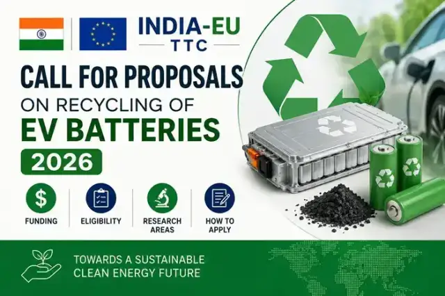 Call For Proposals on India-EU TTC Call for Recycling of EV Batteries