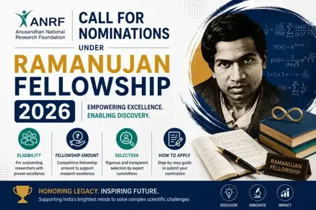 ANRF Ramanujan Fellowship 2026: Eligibility, Funding, and How to Apply