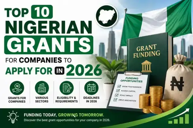Top 10 Nigerian Grants for Companies to Apply for in 2026