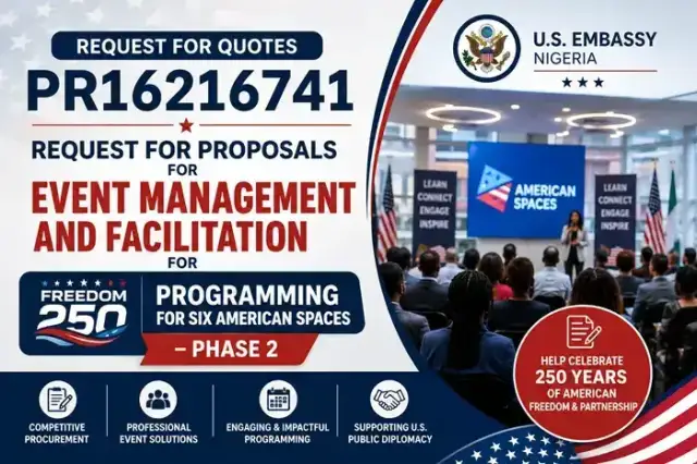 U.S. Embassy Nigeria RFQ PR16216741: Freedom 250 Event Management Tender