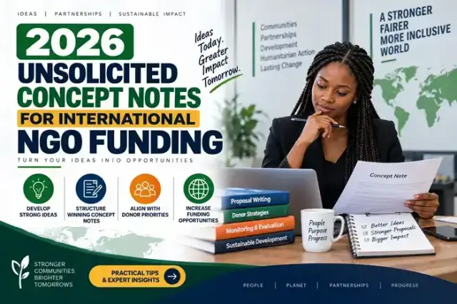 2026 Unsolicited Concept Notes for International NGO Funding