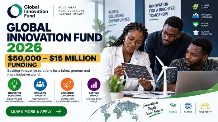 Global Innovation Fund 2026: $50,000–$15 Million Funding